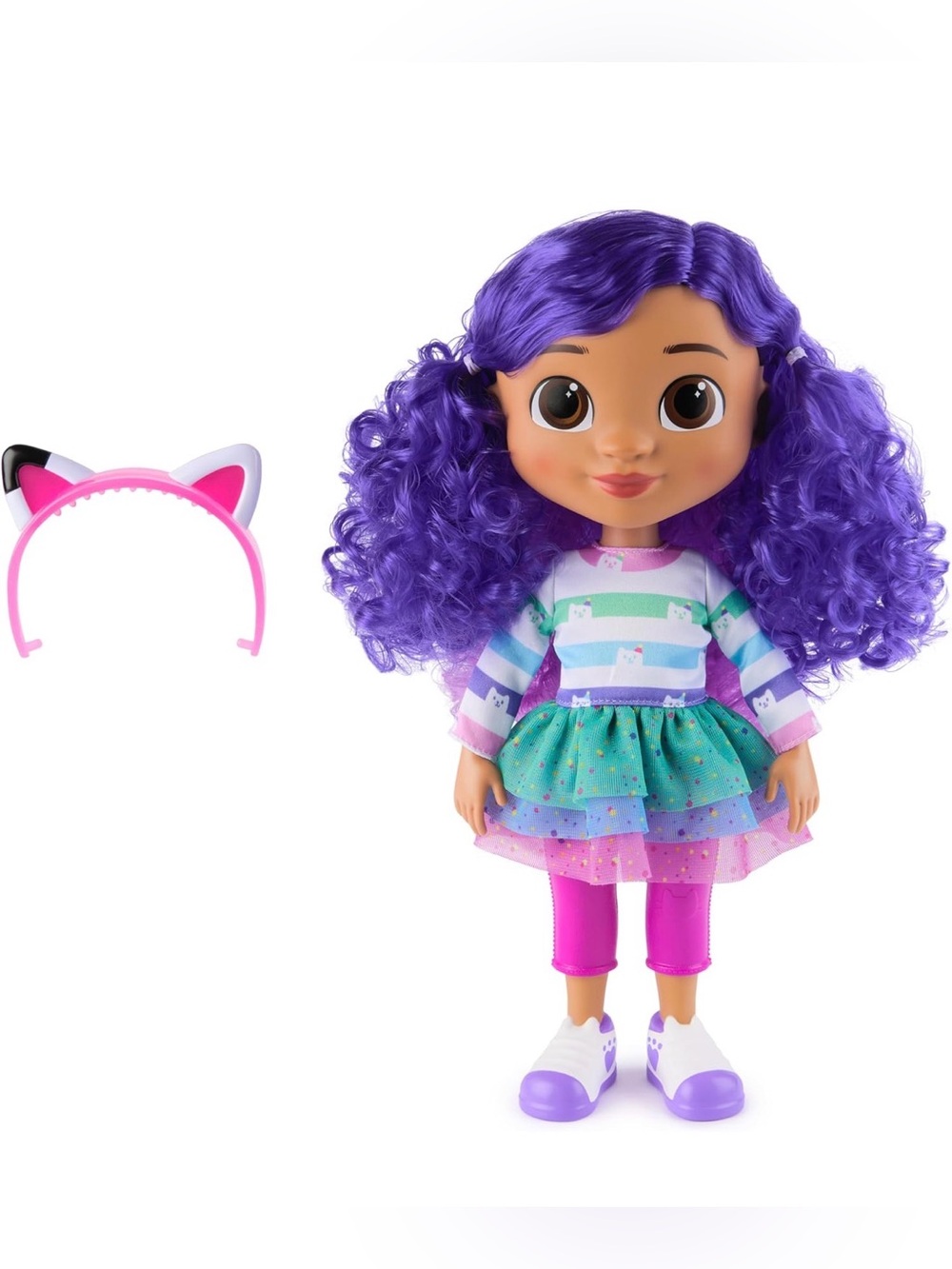 Gabby's Dollhouse Sing & Celebrate Gabby Girl Doll 13-Inches with Sound Effects